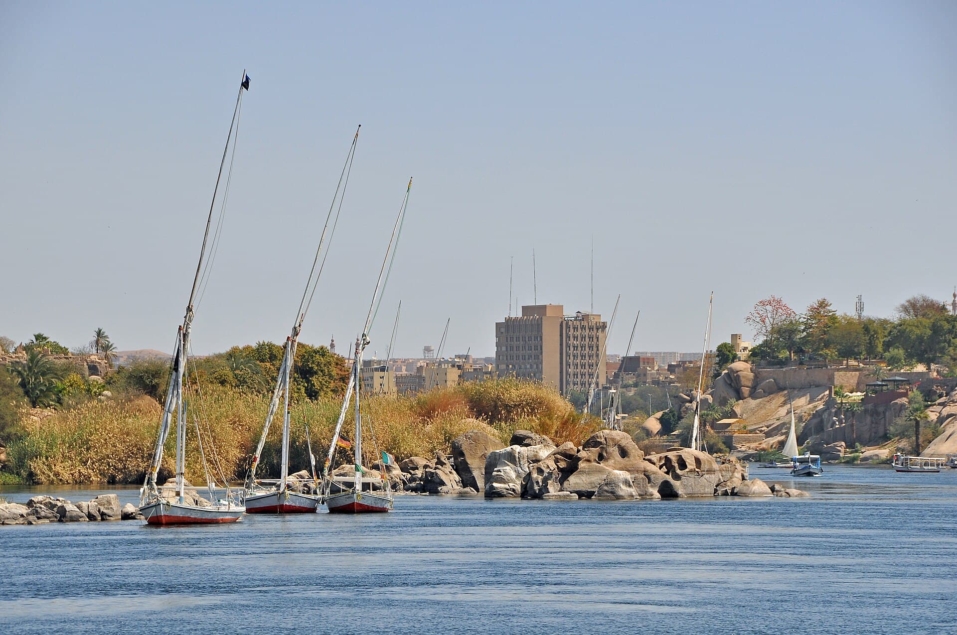 Motor boat ride over the Nile